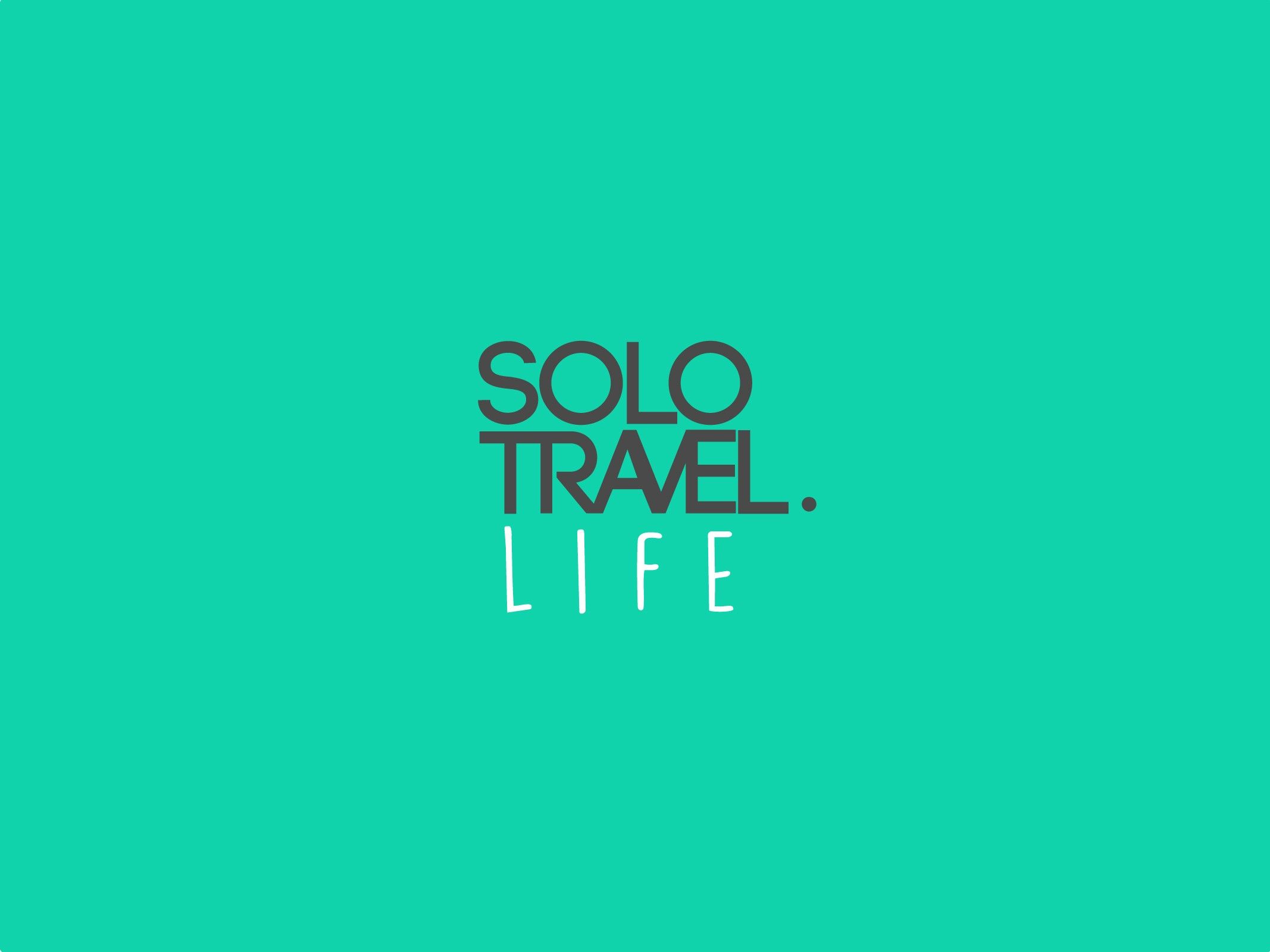Solo Travel Life logo on turquoise
